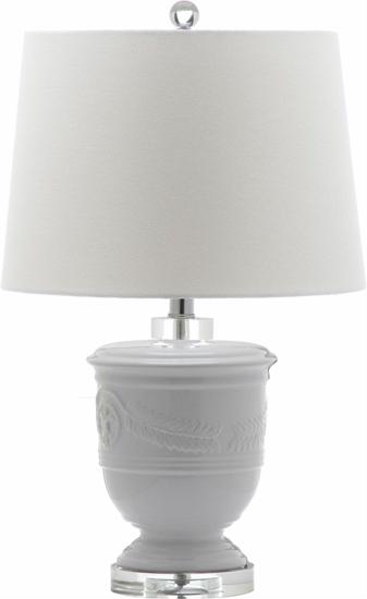 Safavieh Shoal 23-inch H White Table Lamp - Set of 2 LIT4252B-SET2-Best for old English jasper ware motifs.